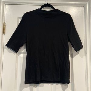 Lilla P low turtle neck above elbow length long sleeve